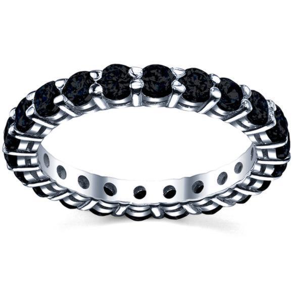 Black Diamond Eternity Ring Black Diamond Eternity Band – deBebians