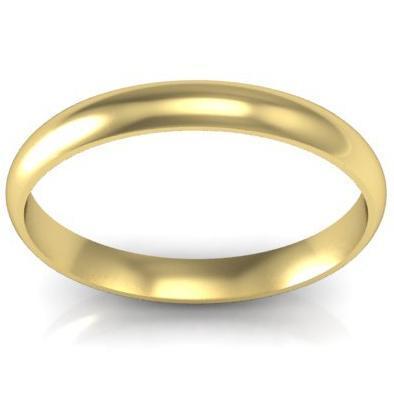 Simple Wedding Ring for Women 3mm Plain Wedding Rings deBebians 