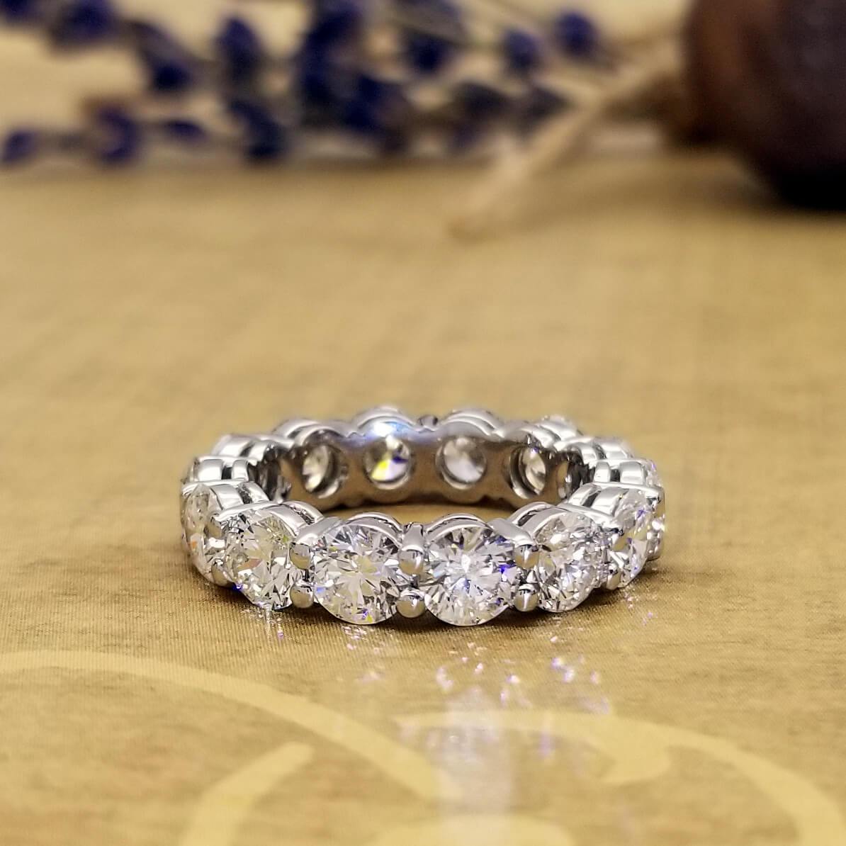 5 diamond eternity ring platinum Clearance