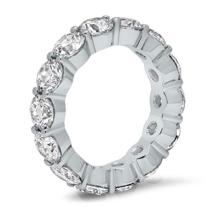 5.00 cttw Round Shared Prong Buttercup Diamond Eternity Band Diamond Eternity Rings deBebians 