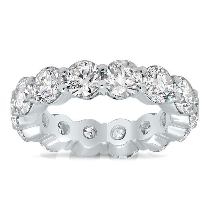 cttw Round Shared Prong Buttercup Diamond Eternity Band