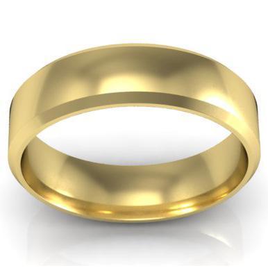 Gold Wedding Band in 14k 5mm Plain Wedding Rings deBebians 