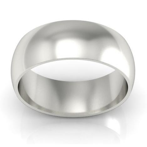 Traditional Wedding Ring 8mm Plain Wedding Rings deBebians 