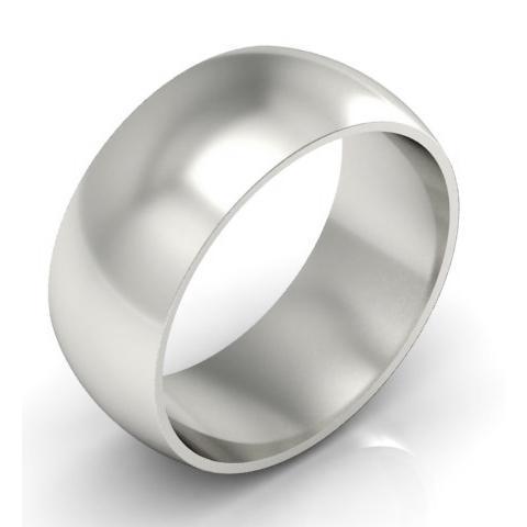Platinum Wedding Ring Domed 9mm Platinum Wedding Rings deBebians 