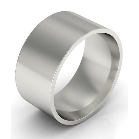 9mm Platinum Wedding Ring Flat Platinum Wedding Rings deBebians 