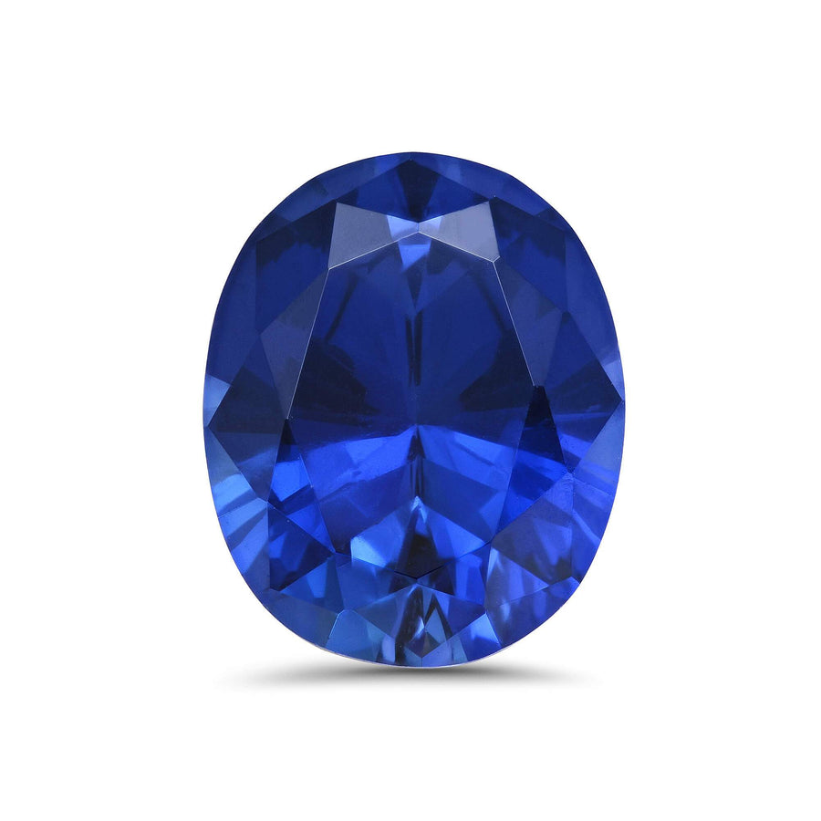Oval Lab Created Sapphire Loose Gemstones deBebians 