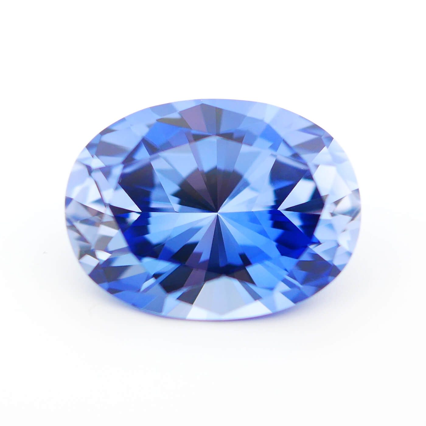 16x12mm Oval Lab Grown Light Blue Sapphire – deBebians