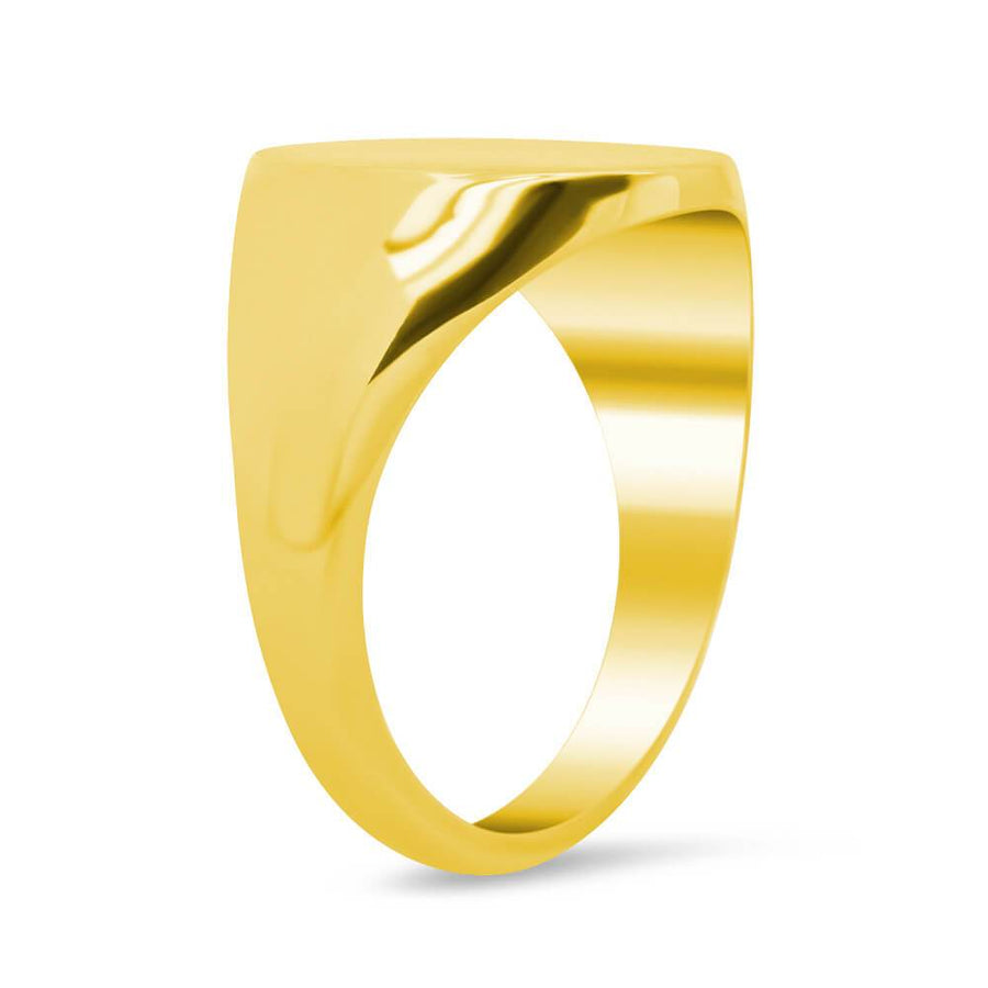 Men's Oval Signet Ring - Small Signet Rings deBebians 