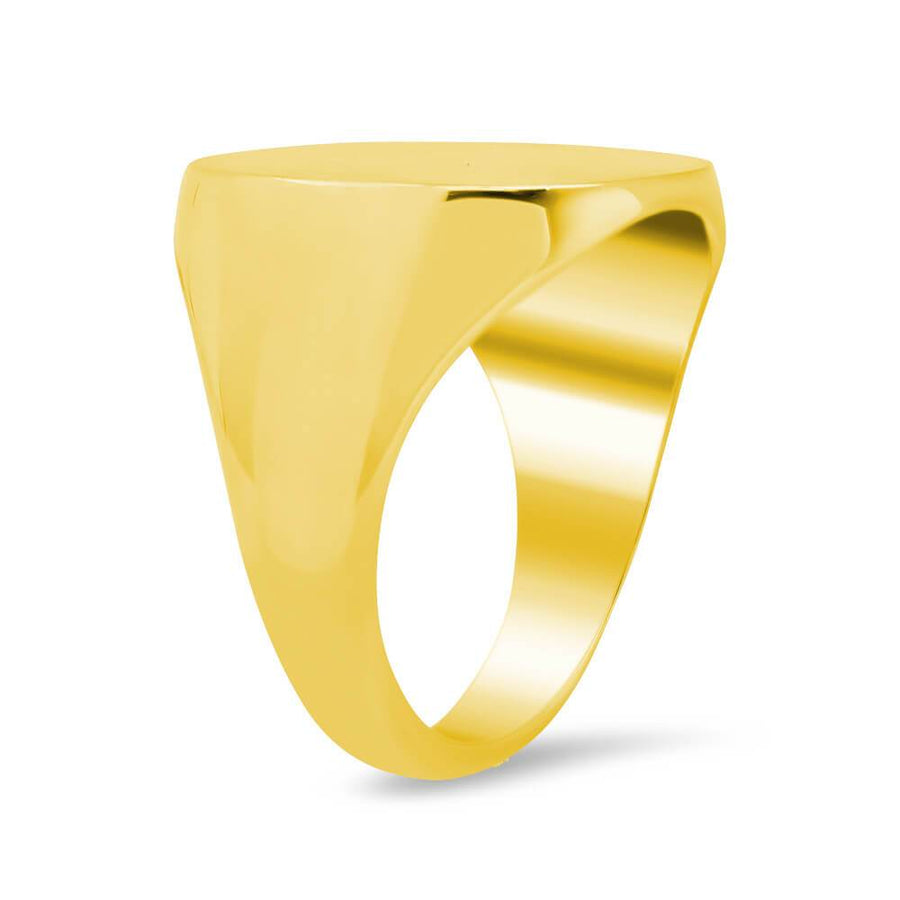Men's Square Signet Ring - Large Signet Rings deBebians 