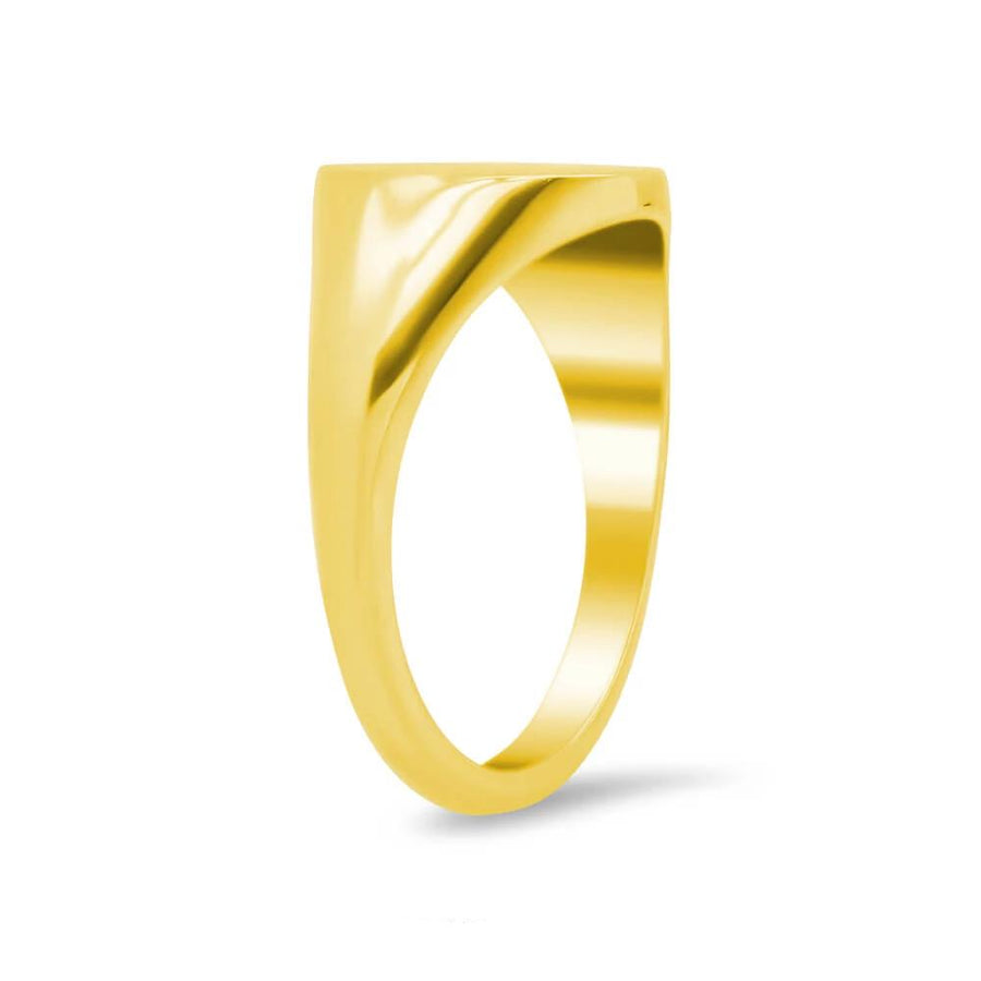 Women's Round Signet Ring - Medium Signet Rings deBebians 