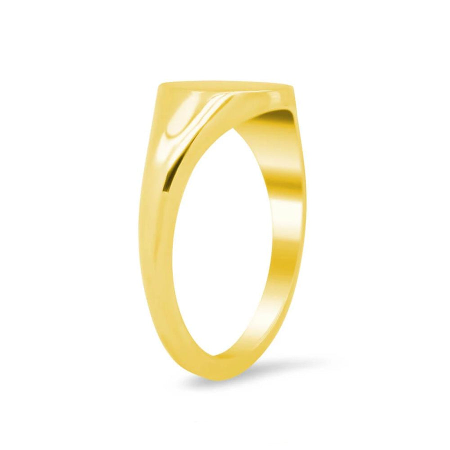 Women's Round Signet Ring - Small Signet Rings deBebians 