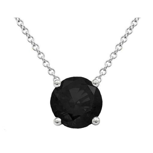 Black diamond bezel necklace Clearance