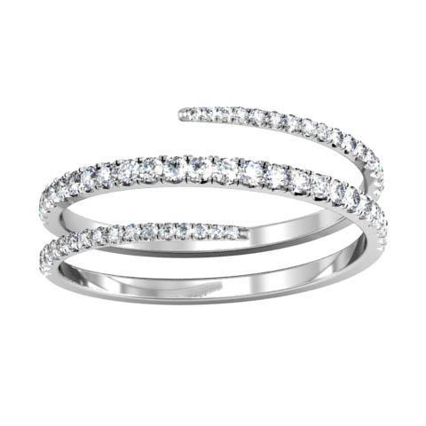 Coiled Diamond Wedding Ring Diamond Wedding Rings deBebians 