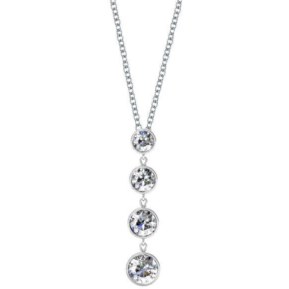 Dangling Diamond Pendant Necklace Diamond Necklaces deBebians 