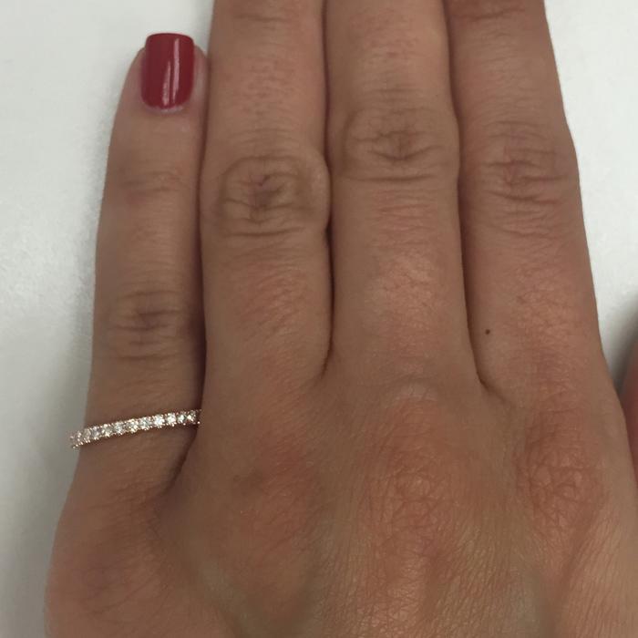 Diamond pinky eternity ring Clearance