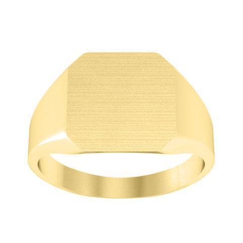 Antique Monogram Octagonal Gold Signet Ring