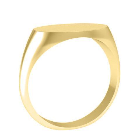 White Gold Signet Ring Oval Shaped Signet Rings deBebians 