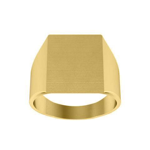 Louis Vuitton 2000s Gold Monogram Square Signet Ring · INTO