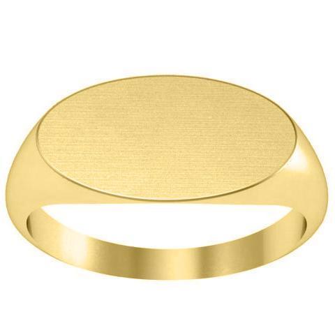 Elongated Oval Signet Ring - 17mm Wide – deBebians