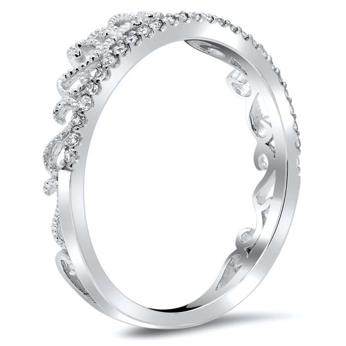 Gold Crown Ring Diamond Wedding Rings deBebians 