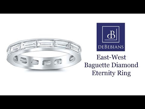 Baguette Cut Channel Set Diamond Eternity Band - 2.25 carat - VS Clarity