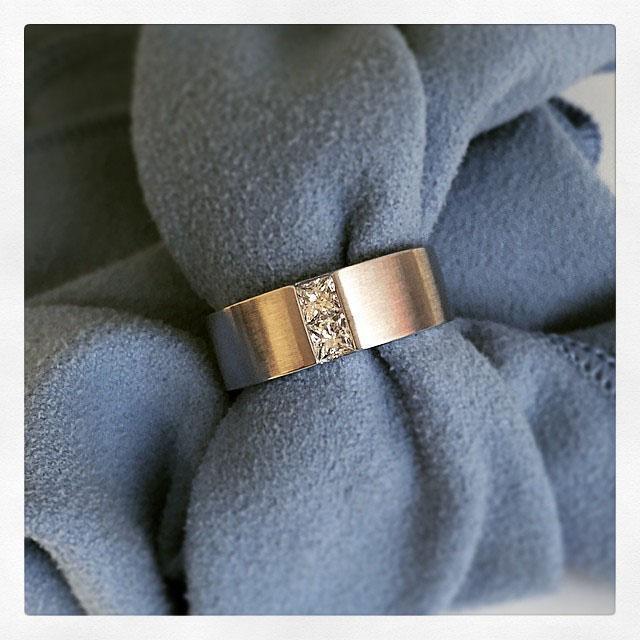 Princess cut diamond ring for men Clearance