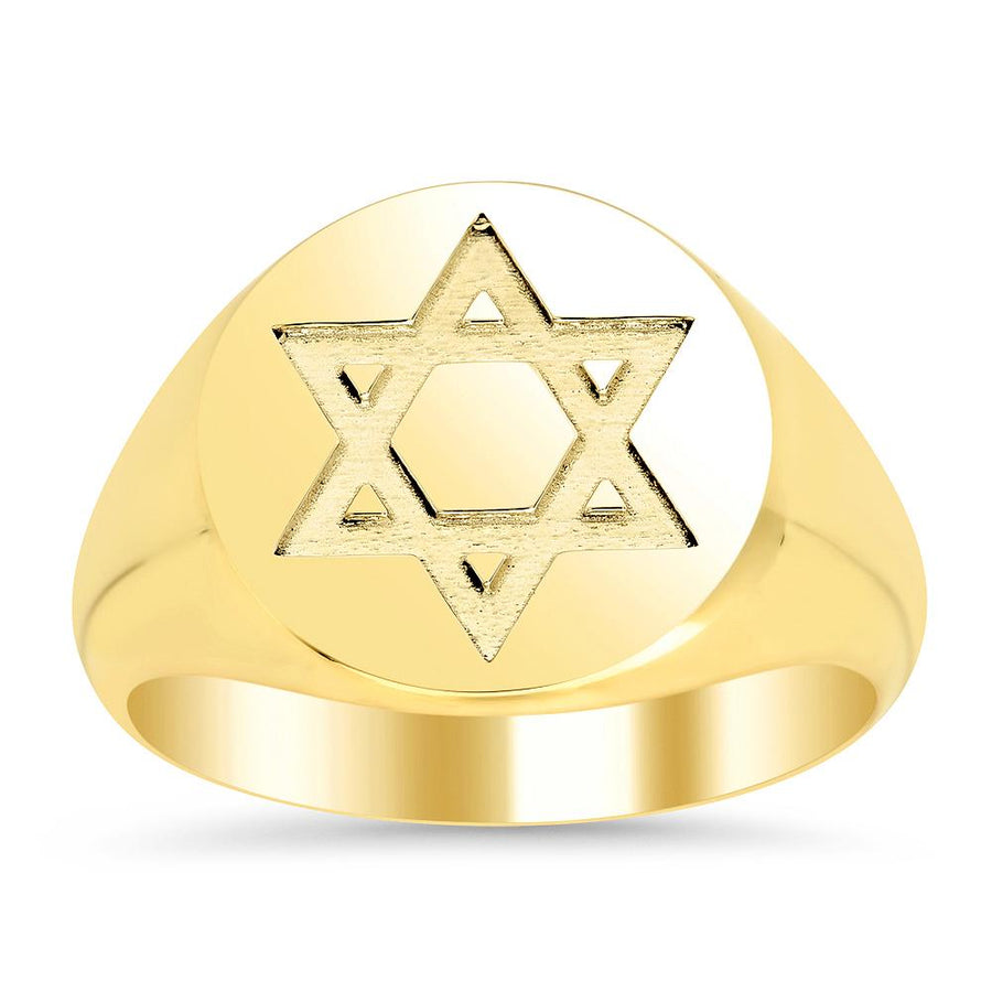 Star of David Signet Ring for Men Signet Rings deBebians 