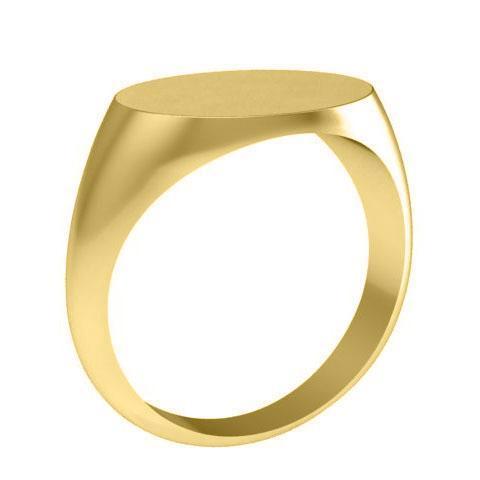 Mens Signet Ring in 14kt Gold Signet Rings deBebians 