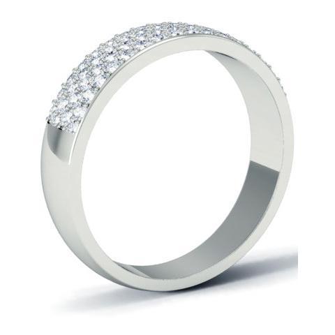 Pave Diamond Band Diamond Wedding Rings deBebians 