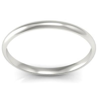 Thin Platinum Wedding Ring 2mm Plain Wedding Rings deBebians 