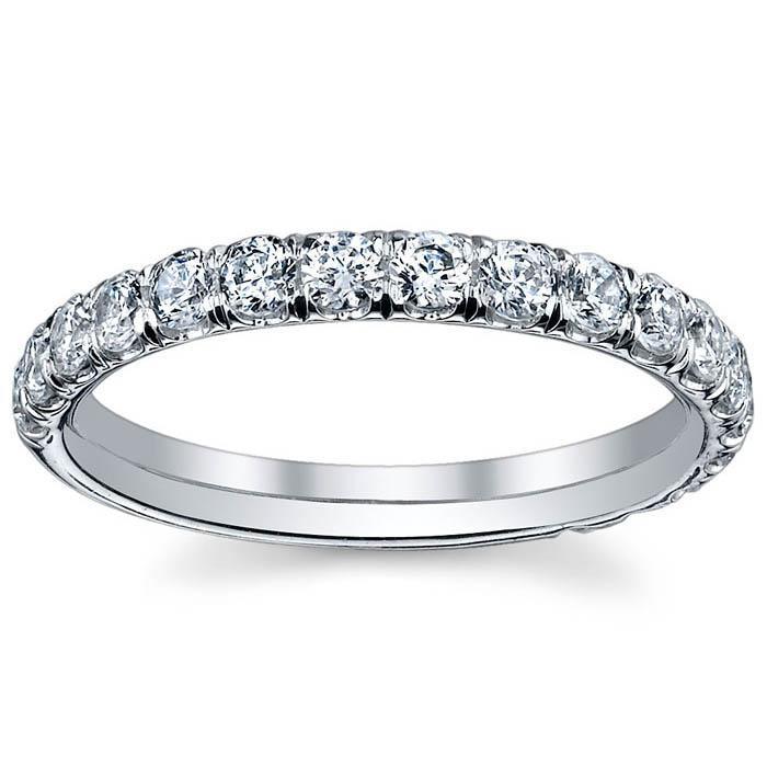 Diamond Eternity Ring Trio Micro Pave Cttw Round Micro Pave