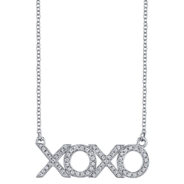 XOXO Diamond Pendant Diamond Necklaces deBebians 