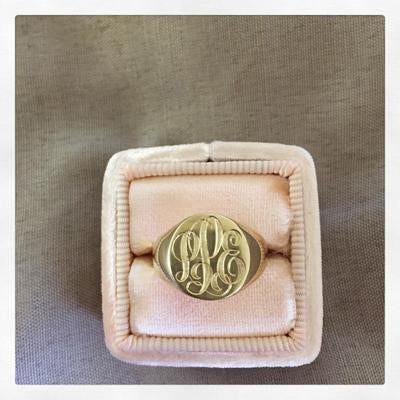 Hand Engraved Women’s Signet Rings