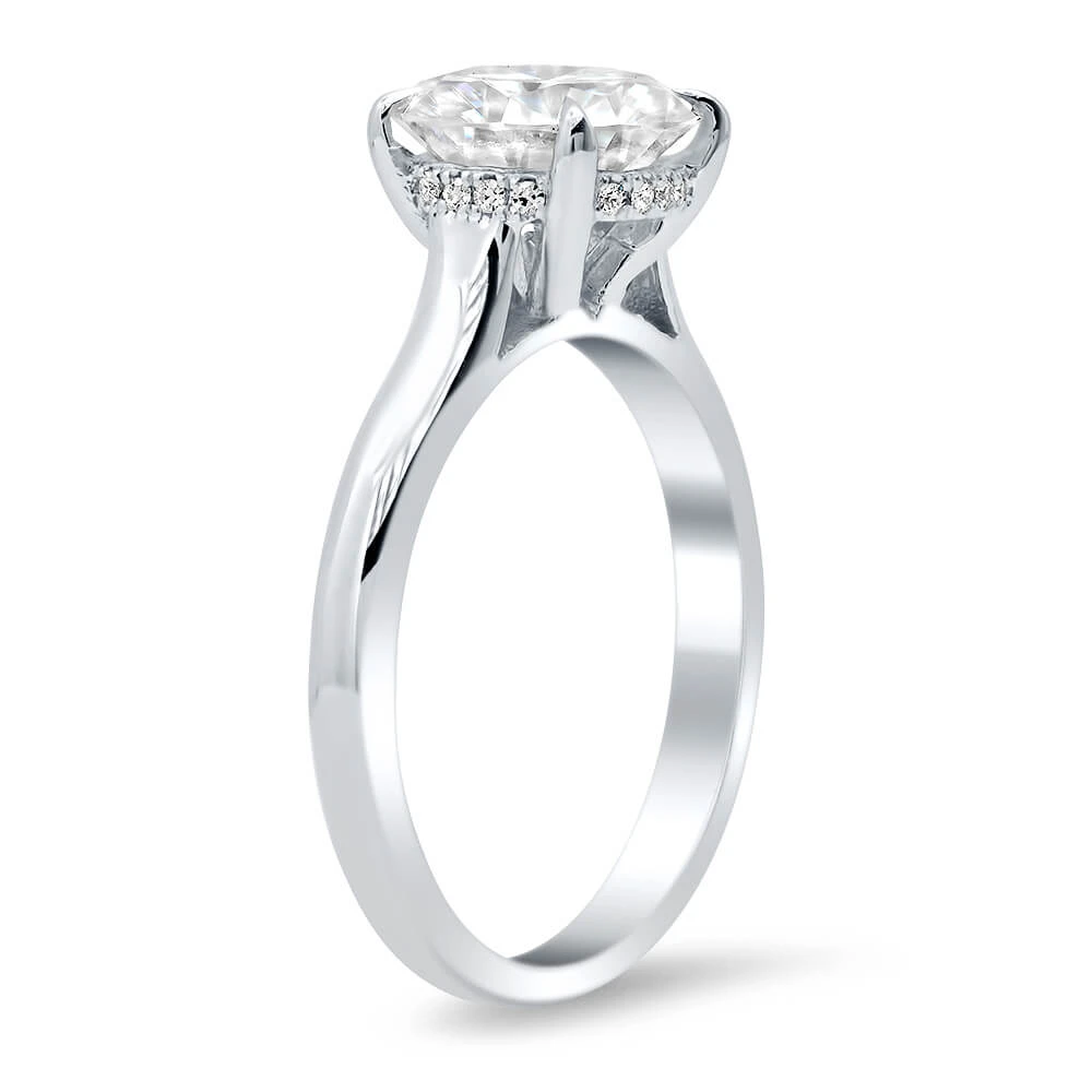 Drop Halo and Under Halo Engagement Rings