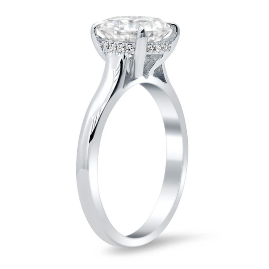 Drop Halo and Under Halo Engagement Rings