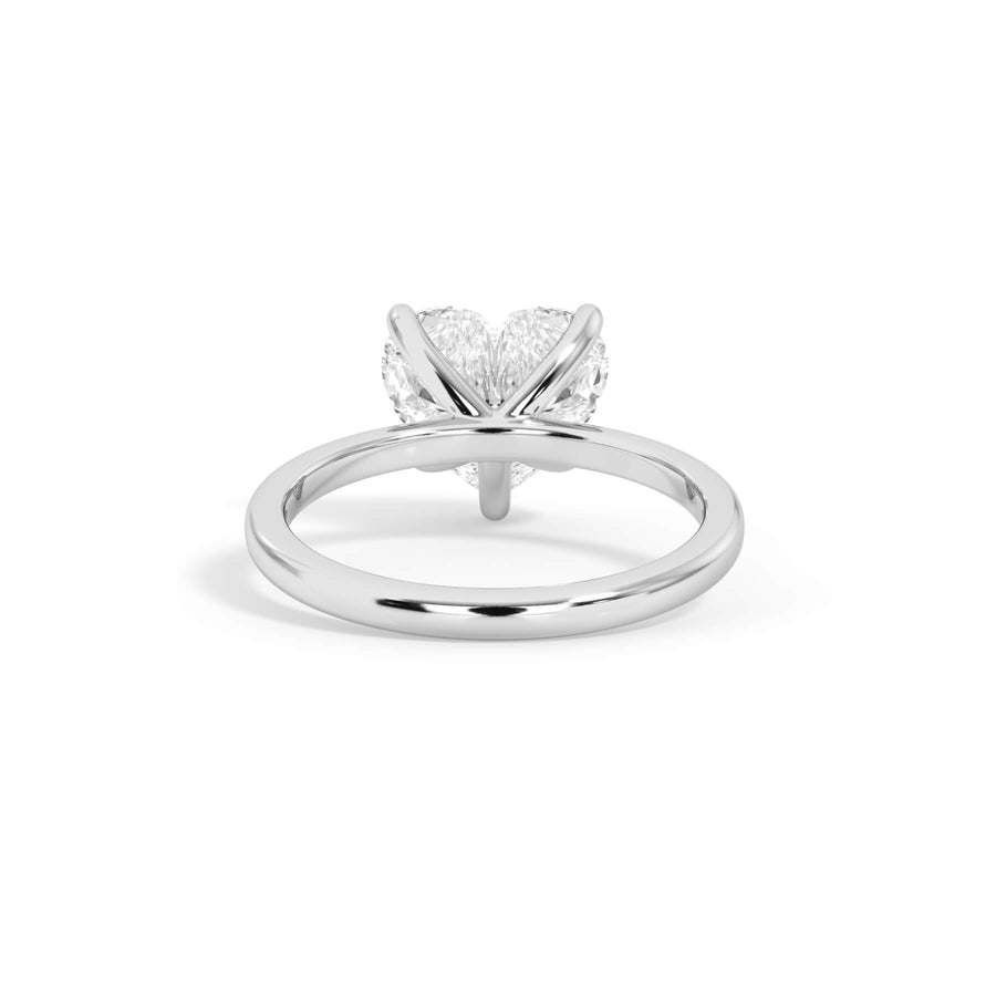 Classic Solitaire Engagement Ring Setting with 6 Prongs