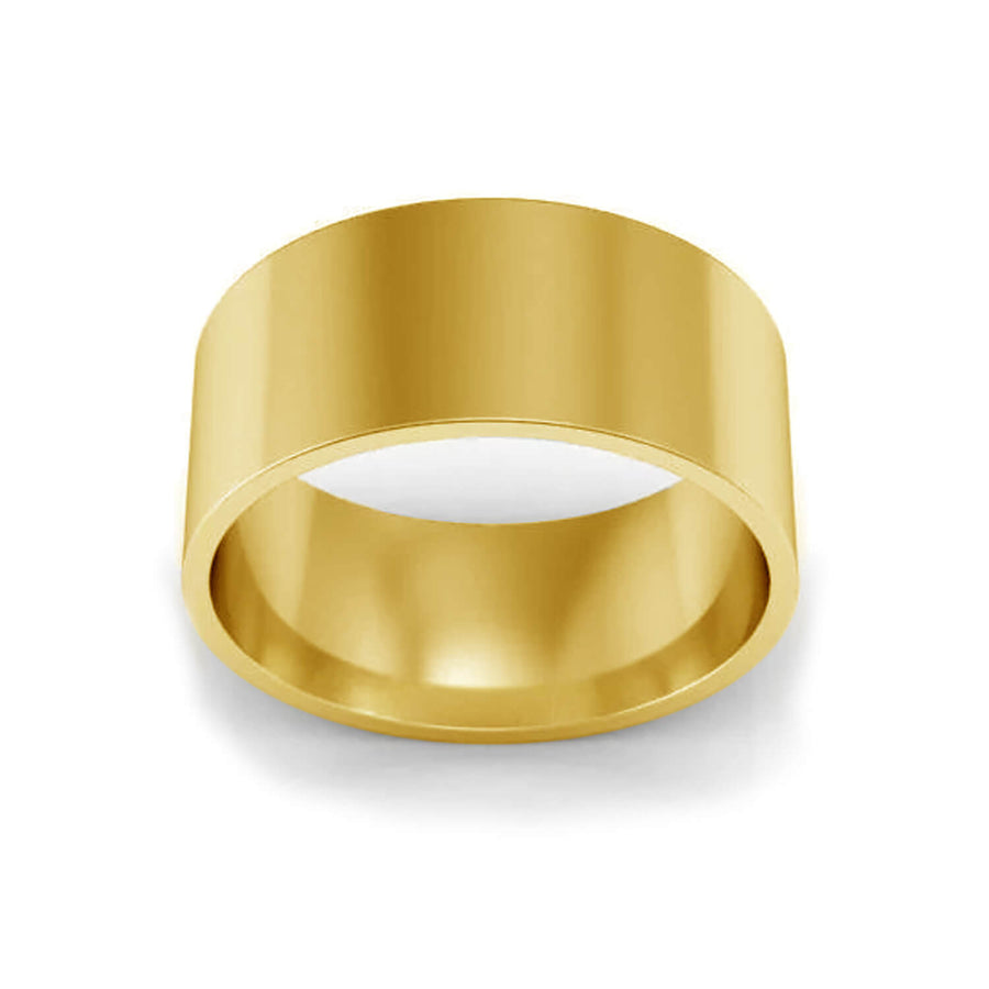 8mm Flat Wedding Ring in 14k