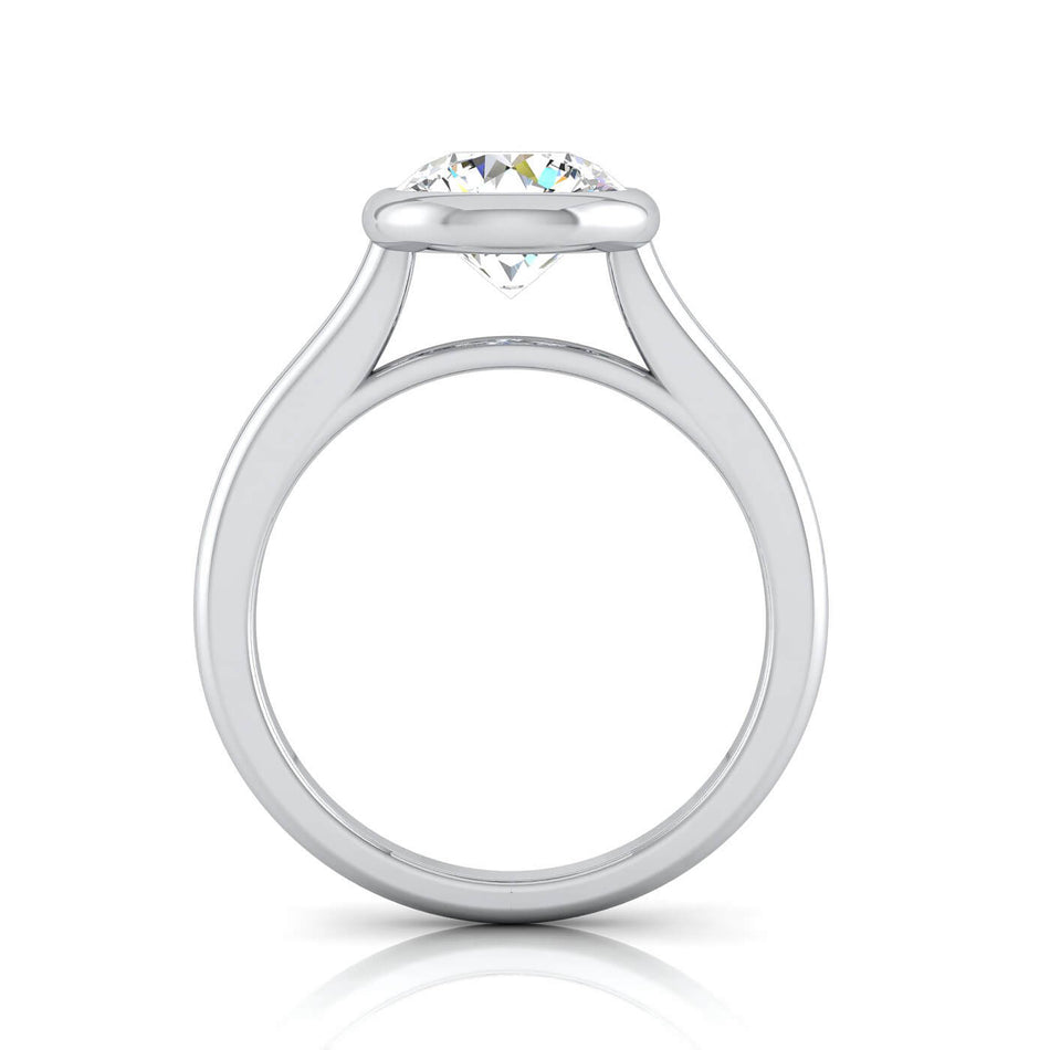 Bezel Solitaire Engagement Ring