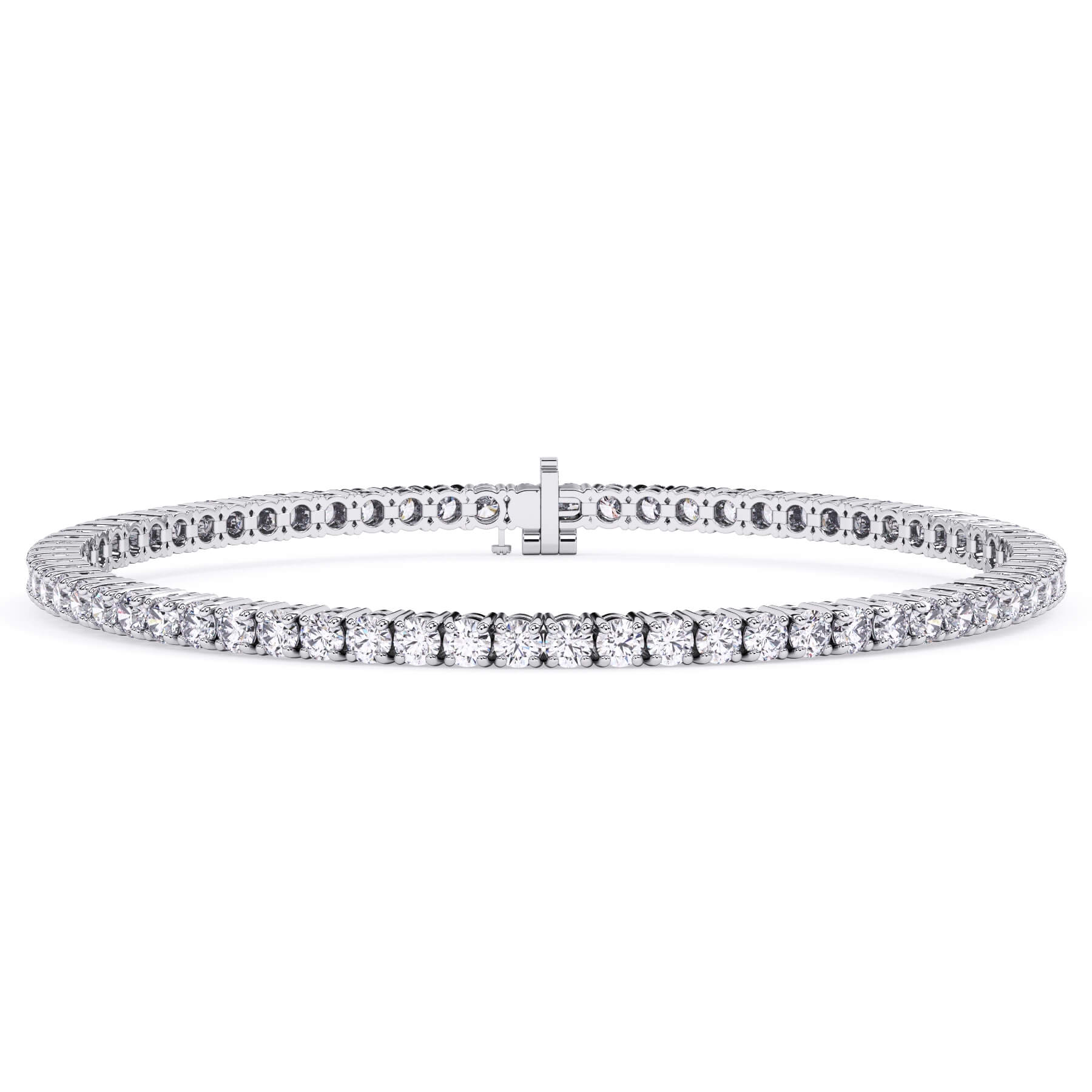 18K Gold 4ct Diamond Mens Bracelet 4 cts Diamonds Jewelry NEW store 18 K Diamonds 8