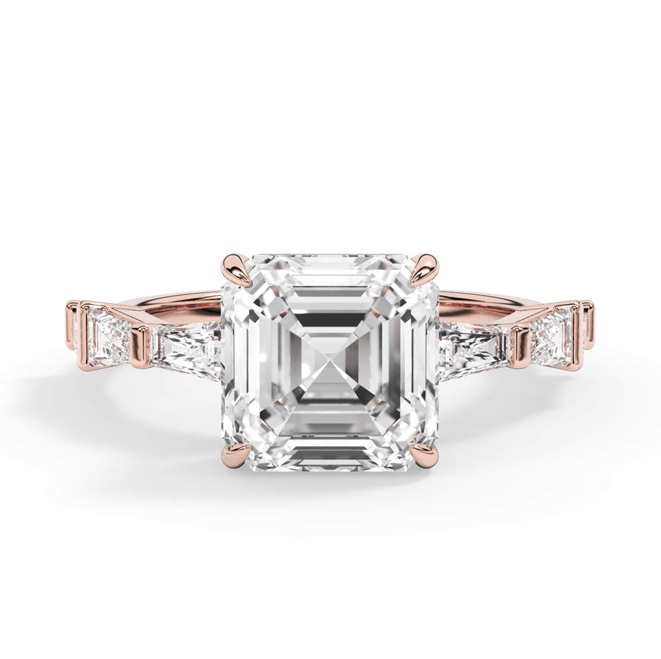 Tapered Baguette Diamond Engagement Ring Setting