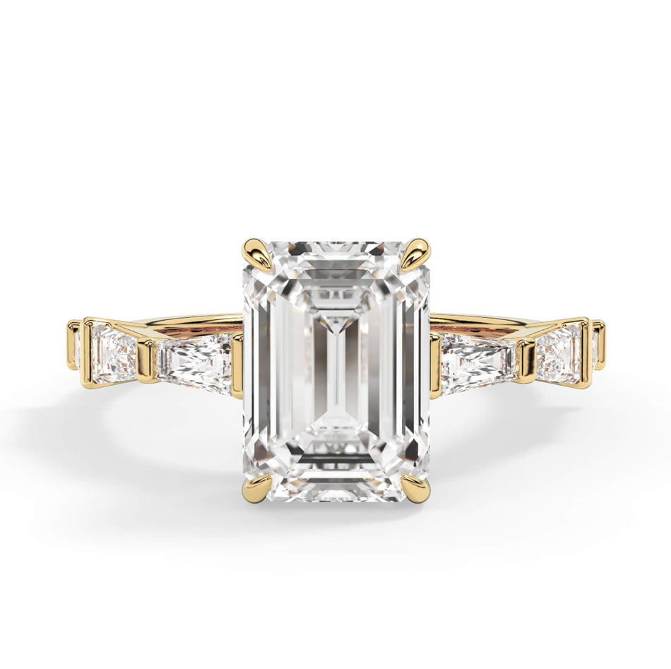 Tapered Baguette Diamond Engagement Ring Setting