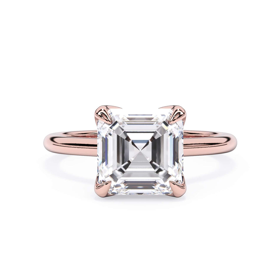 Petal Prong Solitaire Engagement Ring Setting