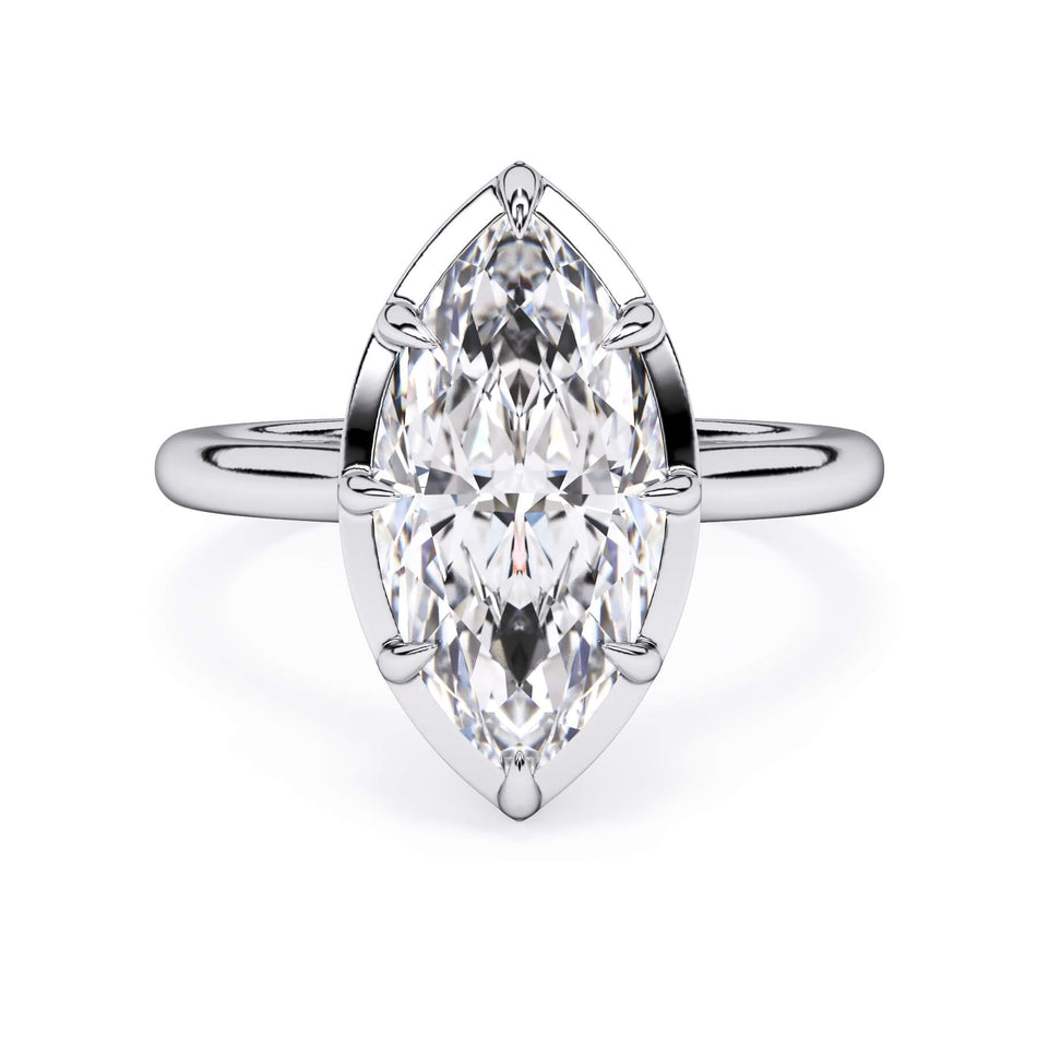 Prong Bezel Solitaire Engagement Ring (HE503)