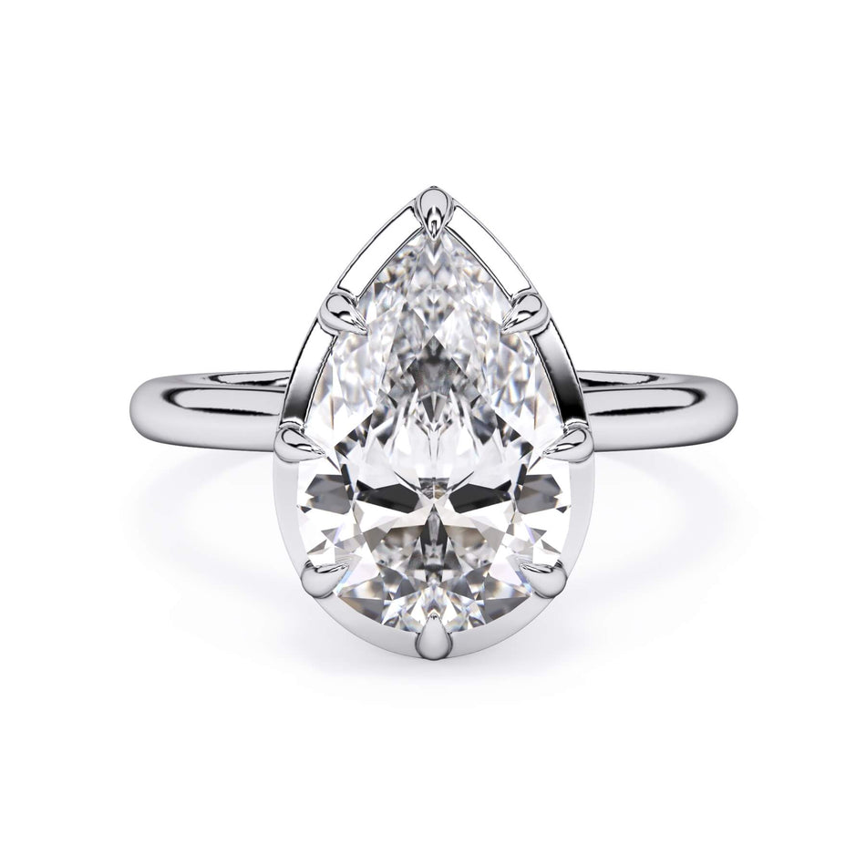 Prong Bezel Solitaire Engagement Ring (HE503)