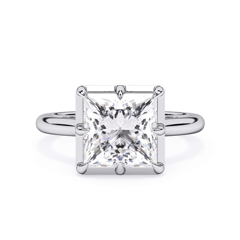 Prong Bezel Solitaire Engagement Ring (HE503)