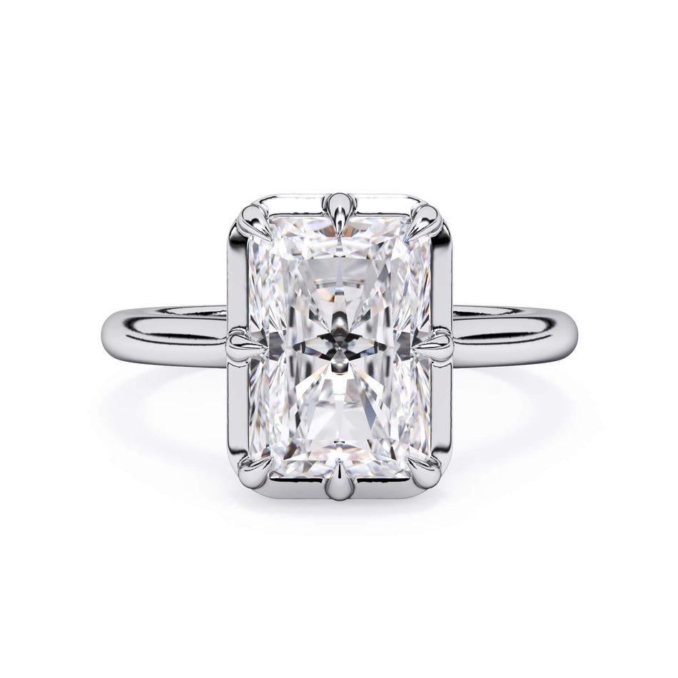 Prong Bezel Solitaire Engagement Ring (HE503)
