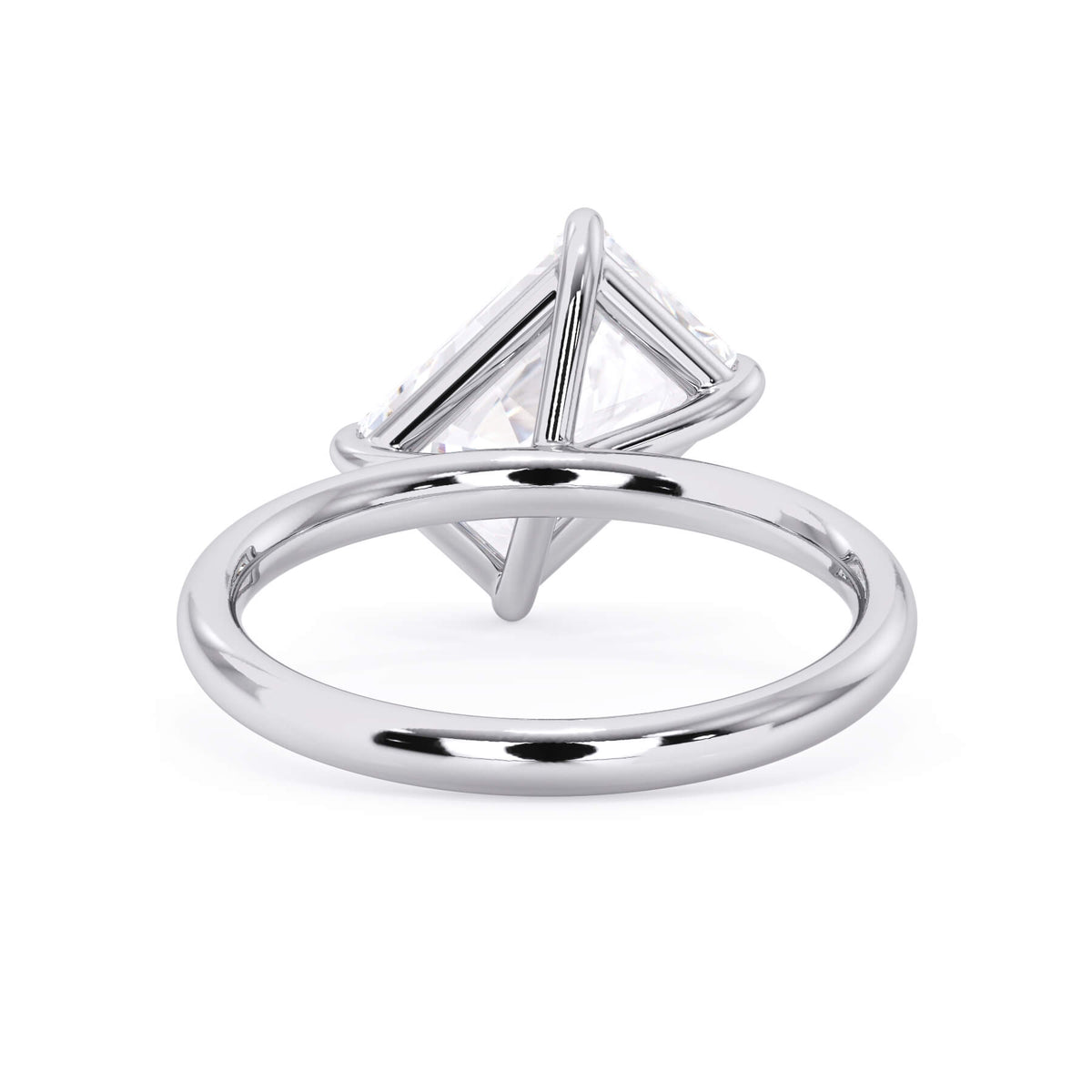 Tilted Head Solitaire Engagement Ring