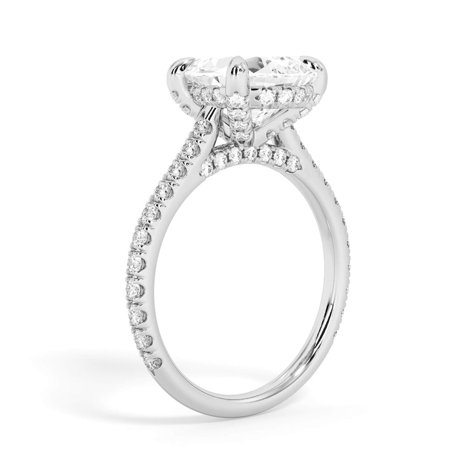 Diamond Adorned Engagement Ring Setting