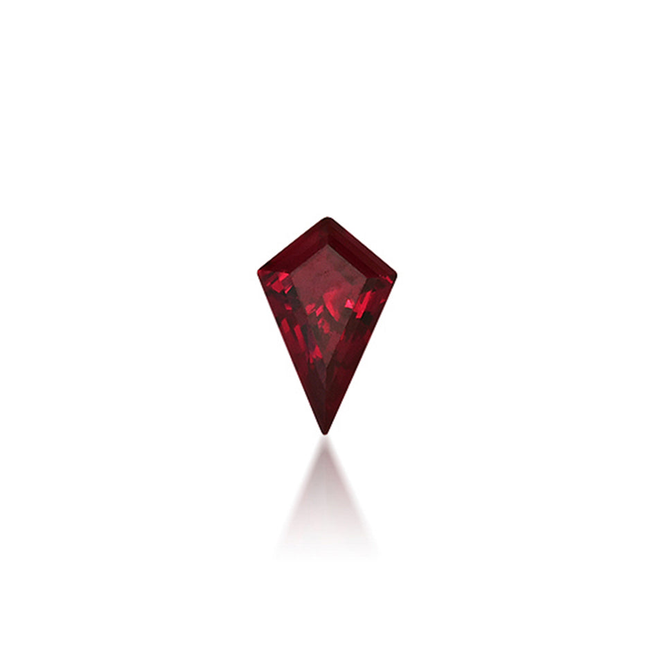 Kite Shape Lab Grown Ruby - 8 x 5mm