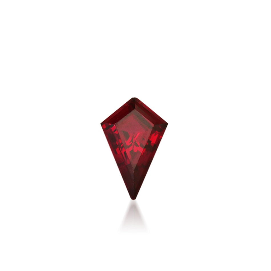 Kite Shape Lab Grown Ruby - 9 x 6mm